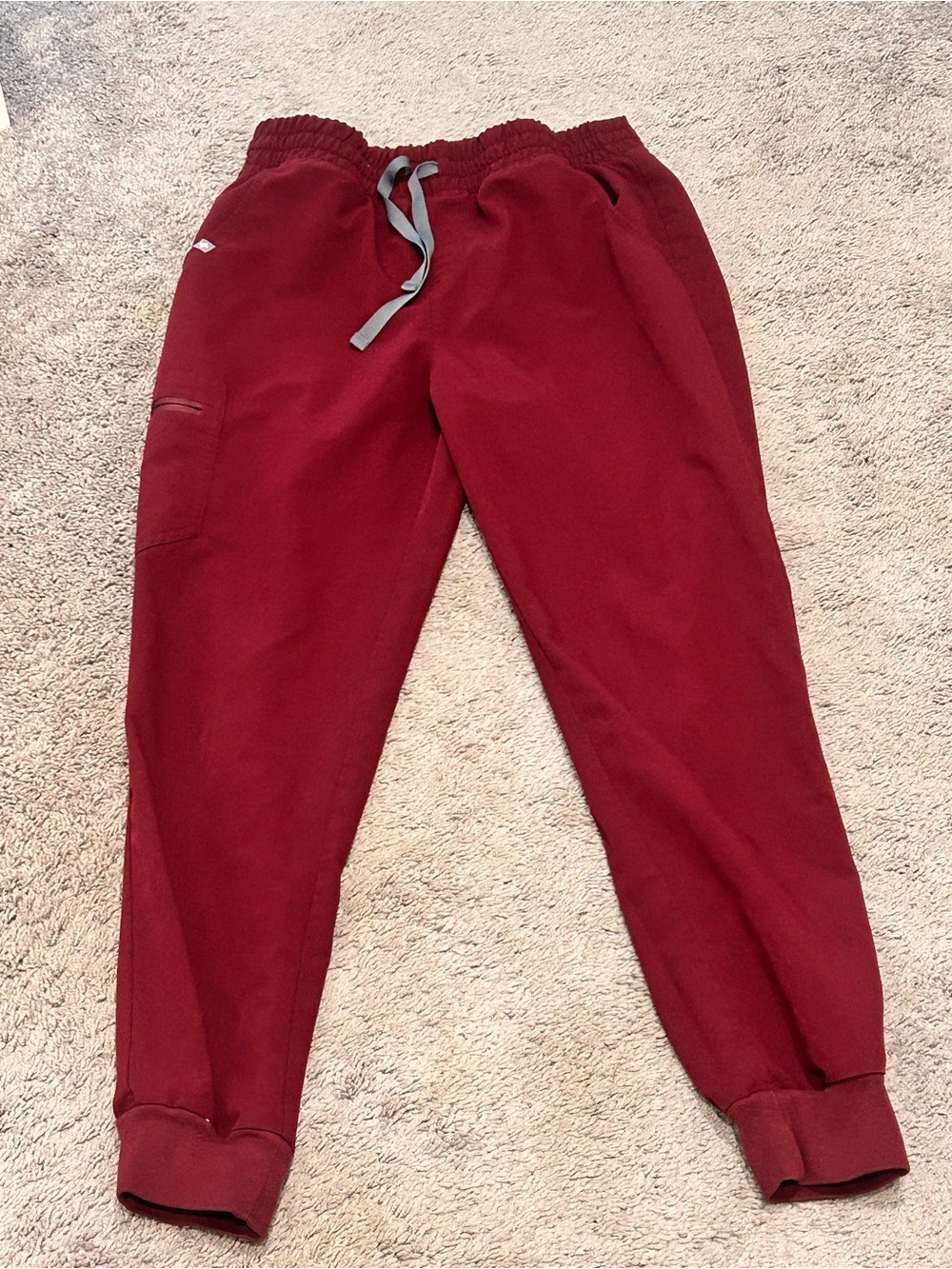 Figs Maroon Joggers Scrubs Pants Nurse Dr Medium